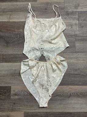 Vintage Victoria's Secret Satin Lace Camisole and Panty Set Size S